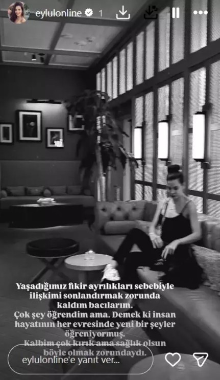 Eylül Öztürk sevgilisinden ayrıldı!